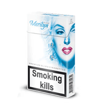 Merilyn Blue Slims Cigarettes