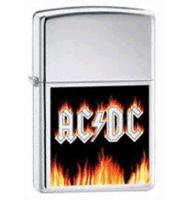 Zippo AC/DC Flames Lighter (model: 24277)  Tobacco