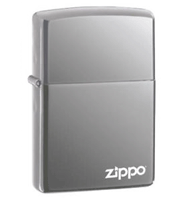 Zippo Black Ice Lighter With Logo (model: 150ZL)  Tobacco