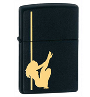 Zippo Black Matte Lighter (model: 24892) Tobacco