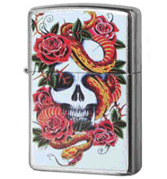 Zippo Blooming Death Lighter (model: 24321) Tobacco