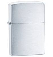 Zippo Brushed Chrome Lighter Tobacco