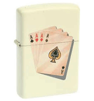 Zippo Cream Matte Lighter (model: 24795) Tobacco