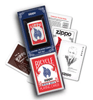 Zippo Flame Lighter and Playing Cards Gift Set (model: 24880) Tobacco