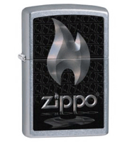 Zippo Flame Zippo Pocket Lighter Street Chrome (model: 28445) Tobacco