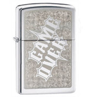 Zippo Game Over Zippo Pocket Lighter (model: 28447) Tobacco