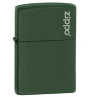 Zippo Green Matte Lighter (model: 221ZL) Tobacco