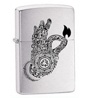 Zippo Henna Print Lighter (model: 24811) Tobacco