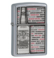 Zippo Jim Beam's Emblem Windproof Pocket Lighter (model: 28344) Tobacco