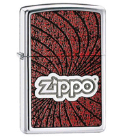 Zippo Lustre Chrome Lighter (model: 24804) Tobacco