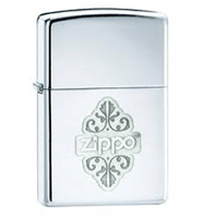 Zippo Lustre HP Chrome Lighter (model: 24803) Tobacco
