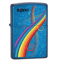 Zippo Rainbow Cerulean Lighter Tobacco