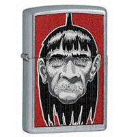 Zippo Shrunken Head Street Chrome Lighter (model: 24737) Tobacco