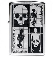 Zippo Skulls Lighter (model: 28167) Tobacco