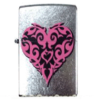 Zippo Tattoo Heart Lighter (model: 28702) Tobacco