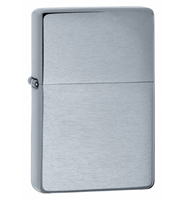 Zippo Vintage Brushed Chrome Lighter Tobacco